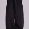 Schwarze, weit geschnittene Monster Joggers