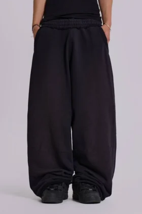 Schwarze, weit geschnittene Monster Joggers