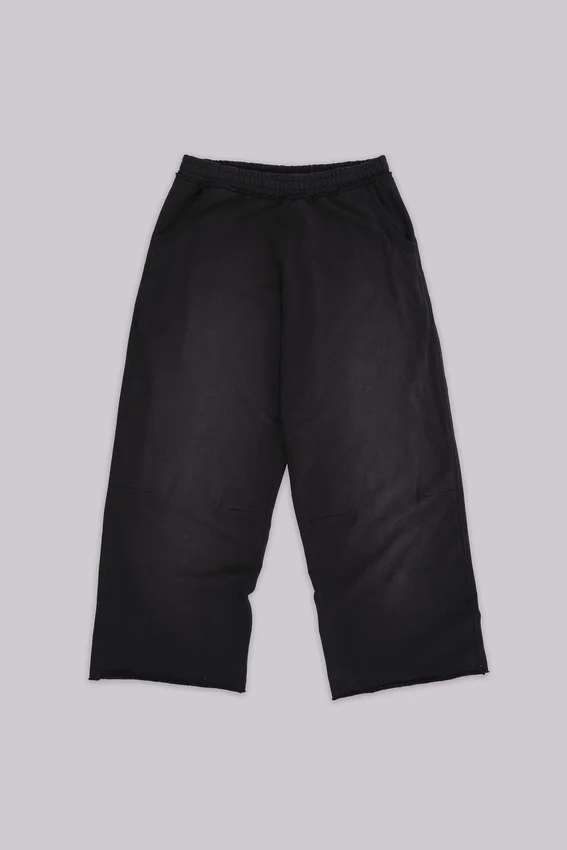 Schwarze, weit geschnittene Monster Joggers
