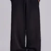 Schwarze, weit geschnittene Monster Joggers