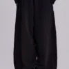 Schwarze, weit geschnittene Monster Joggers