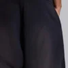 Schwarze, weite „Monster Joggers“ mit Umschlag