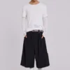 Schwarze XL Goliath Baggy-Shorts mit Nadelstreifen
