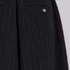 Schwarze XL Goliath Baggy-Shorts mit Nadelstreifen