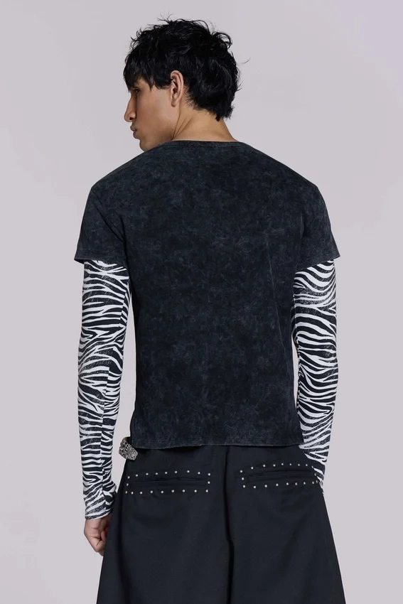 Schwarze XL-Goliath-Baggy-Shorts mit Nieten