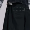 Schwarze XL-Goliath-Baggy-Shorts mit Nieten
