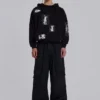 Schwarzer Devoted Patch-Hoodie