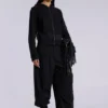 Schwarzer „Military Monster“-Hoodie