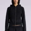 Schwarzer „Military Monster“-Hoodie