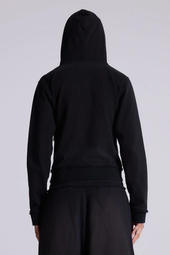 Schwarzer „Military Monster“-Hoodie