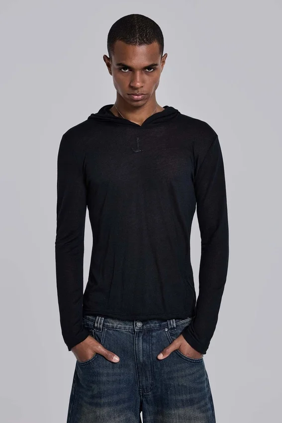Schwarzer „Mist“-Hoodie