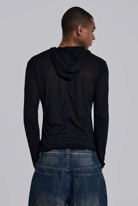 Schwarzer „Mist“-Hoodie