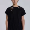 Schwarzes „Bite“-T-Shirt