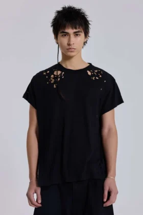 Schwarzes „Bite“-T-Shirt