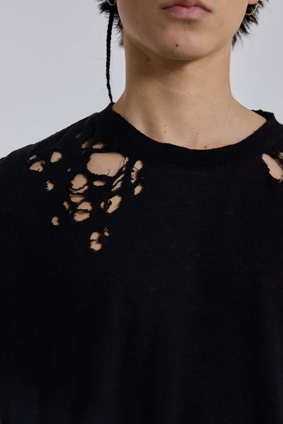 Schwarzes „Bite“-T-Shirt