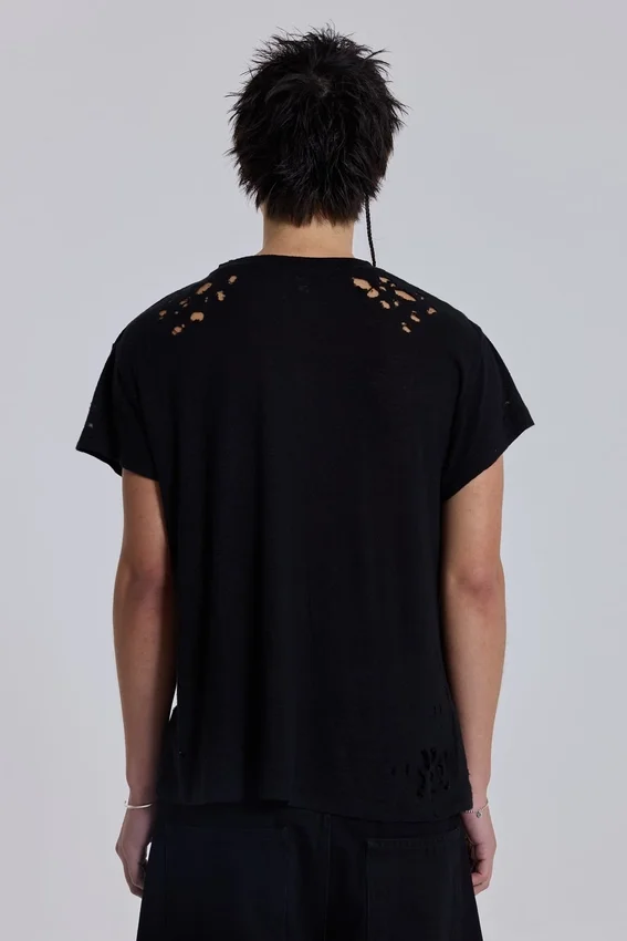 Schwarzes „Bite“-T-Shirt