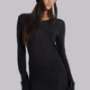 Schwarzes „Mist“-Minikleid