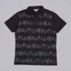 Schwarzes „Riff“-Poloshirt