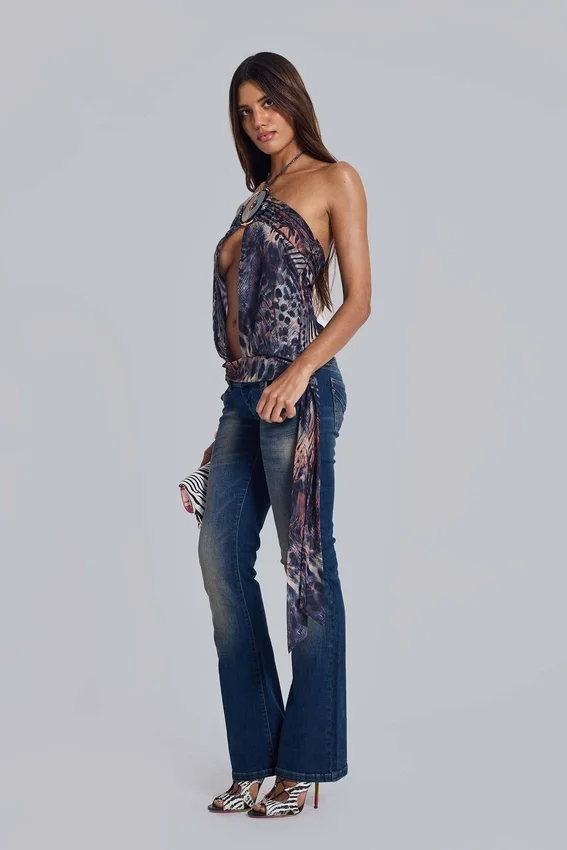 Selah Neckholder-Oberteil mit Cut-outs