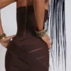 Serena Bandage-Kleid mit Nieten