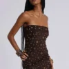 Serena Bandage-Kleid mit Nieten