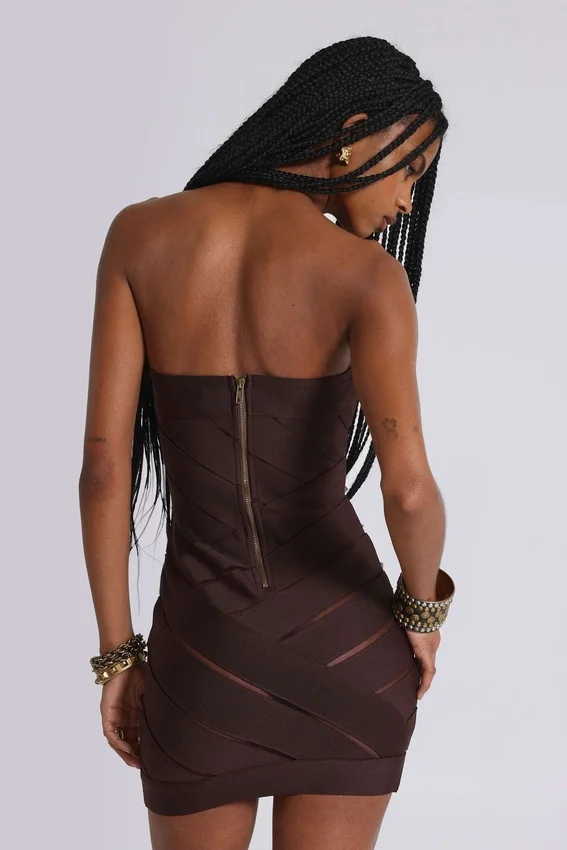 Serena Bandage-Kleid mit Nieten