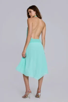 Serilda Midi-Kleid aus Chiffon mit Pailletten