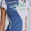 Sever Makramee-Baby-T-Shirt mit Fußballmotiv