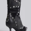 „Shadow“ Nieten-Kniehohe Stiefel