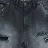 Skate-Shorts im Carpenter-Stil mit Distressed-Effekt