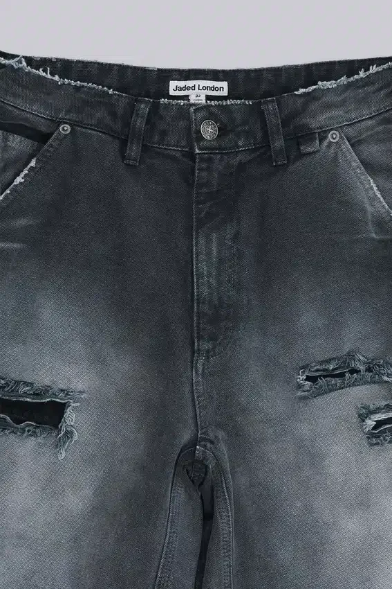 Skate-Shorts im Carpenter-Stil mit Distressed-Effekt