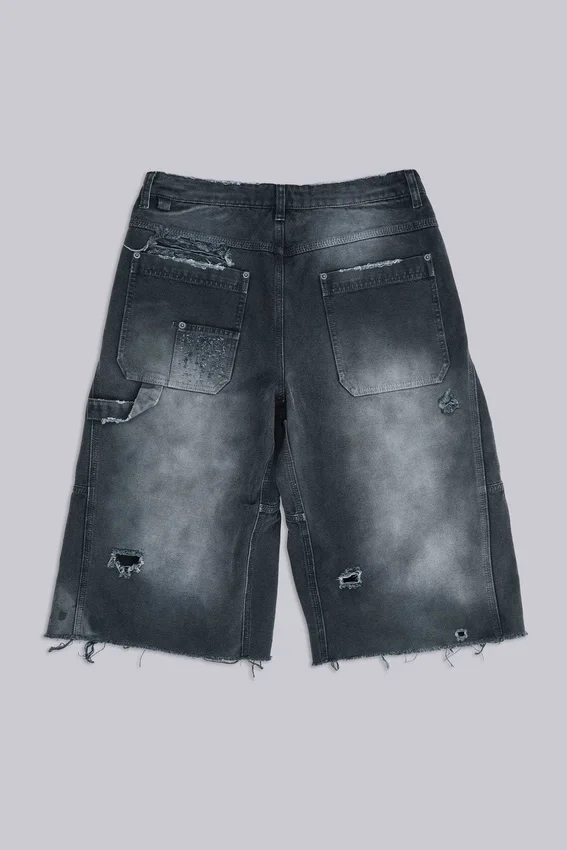 Skate-Shorts im Carpenter-Stil mit Distressed-Effekt