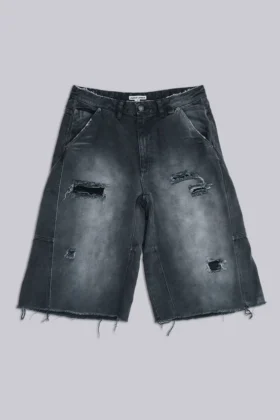 Skate-Shorts im Carpenter-Stil mit Distressed-Effekt