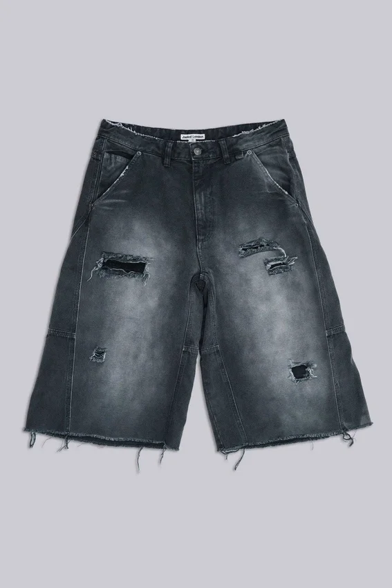 Skate-Shorts im Carpenter-Stil mit Distressed-Effekt