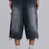 Skate-Shorts im Carpenter-Stil mit Distressed-Effekt