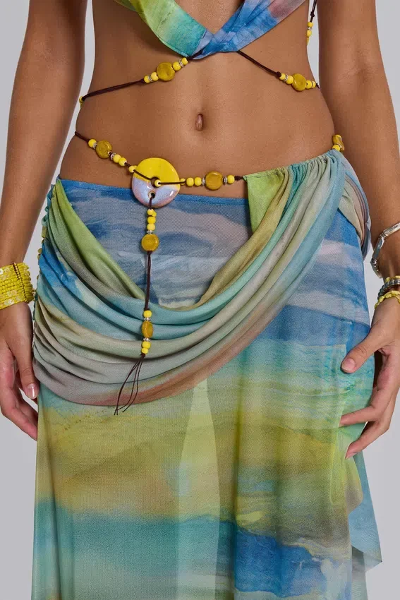 Soleila drapierter Maxirock