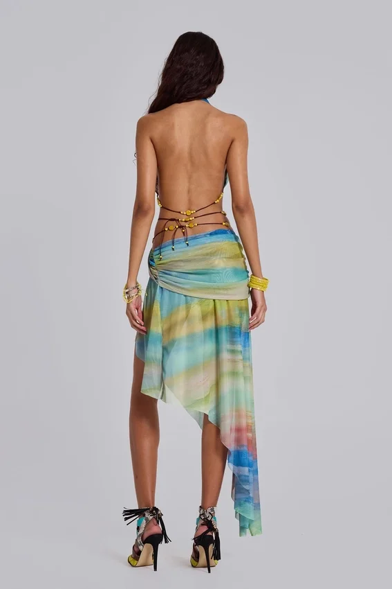 Soleila drapierter Maxirock