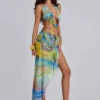 Soleila drapierter Maxirock