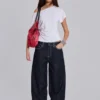Sonic Baggy-Jeans mit Stickerei