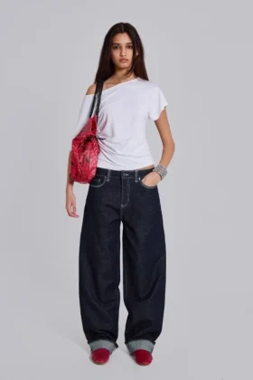 Sonic Baggy-Jeans mit Stickerei