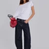 Sonic Baggy-Jeans mit Stickerei