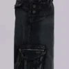 Sonnenverblasste schwarze Trooper-Cargohose