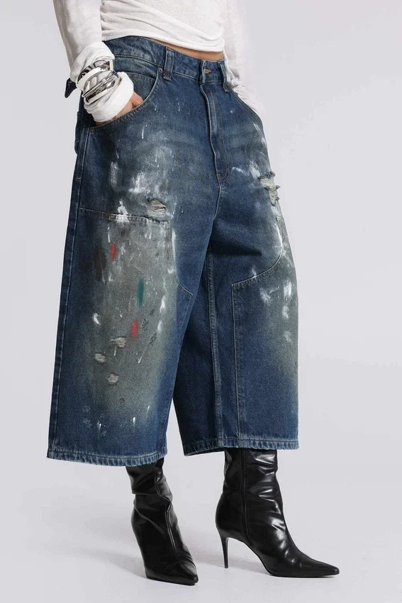 Splatter Crop XL Carpenter-Jeans