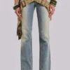 Strap-Up-Jeans in Stonewash