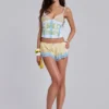 Sugar Satin-Spitzen-Minishorts