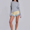 Sugar Satin-Spitzen-Minishorts