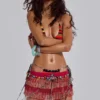 Talina Mini-Skort mit Fransen