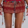 Talina Mini-Skort mit Fransen