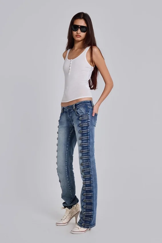 Military-Bootcut-Jeans „Cooper“