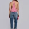 Cooper Crop-Jeans mit Verzierungen
